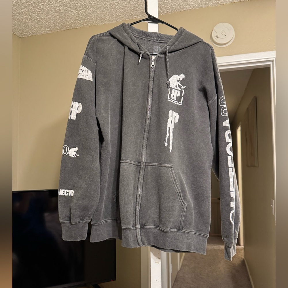 LINKIN PARK Graphic Hoodie in Charcoal Gray